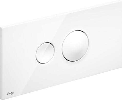 картинка Инсталляционная кнопка альпийский белый с двумя круг. кноп. Viega  [Visign for Style 10 / 8315.1] от Торгового Дома Империал